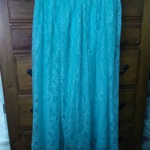 Outrageous Maxi Lace Skirt